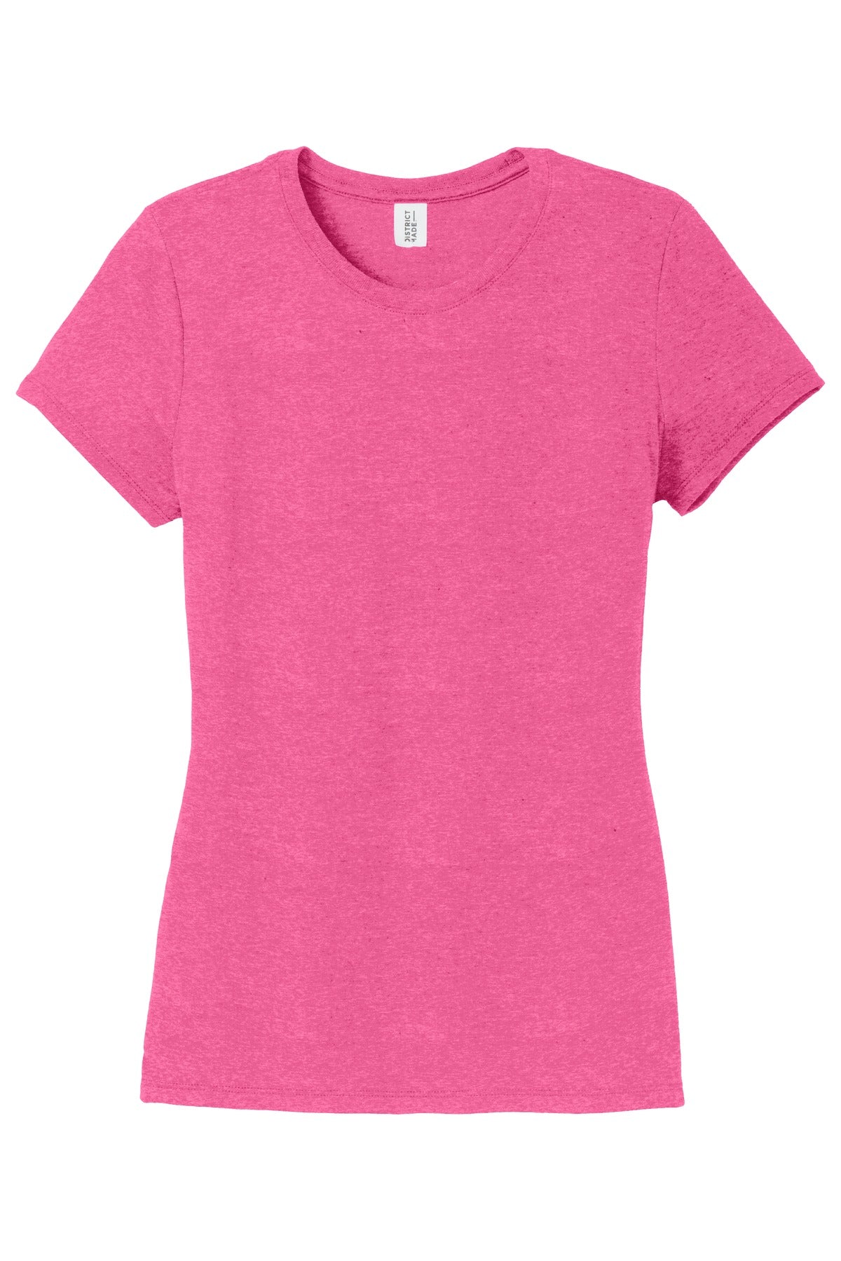 District  Women's Perfect Tri Tee. DM130L Fuchsia Frost