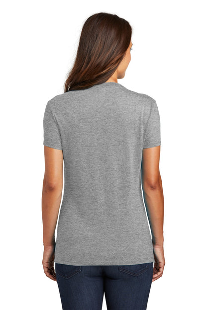 Custom Embroidered District  Women's Perfect Tri Tee. DM130L,Grey Frost