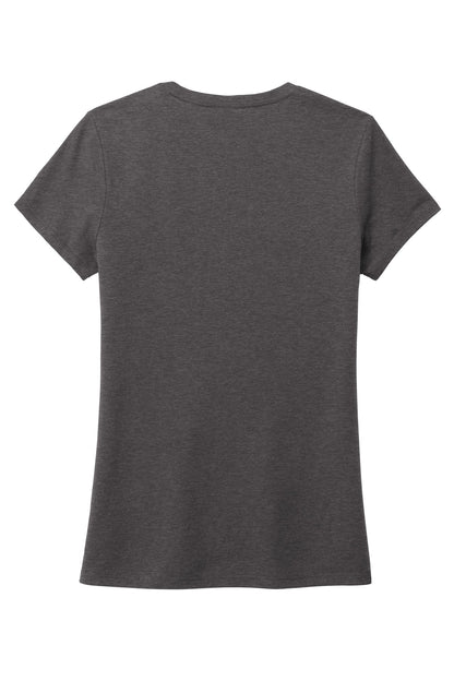 District  Women's Perfect Tri Tee. DM130L Heathered Charcoal