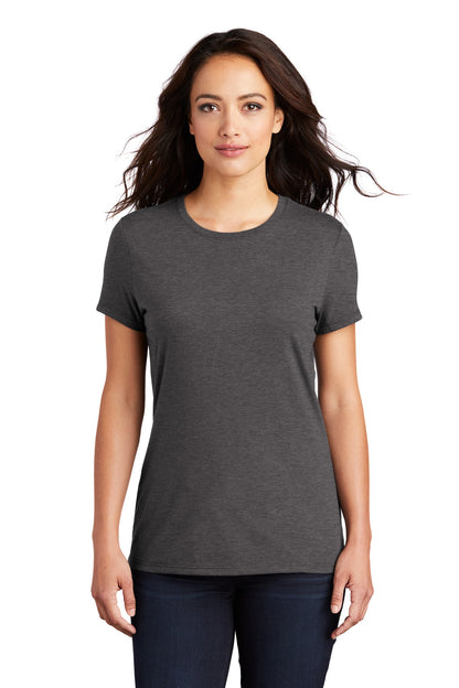 District  Women's Perfect Tri Tee. DM130L Heathered Charcoal