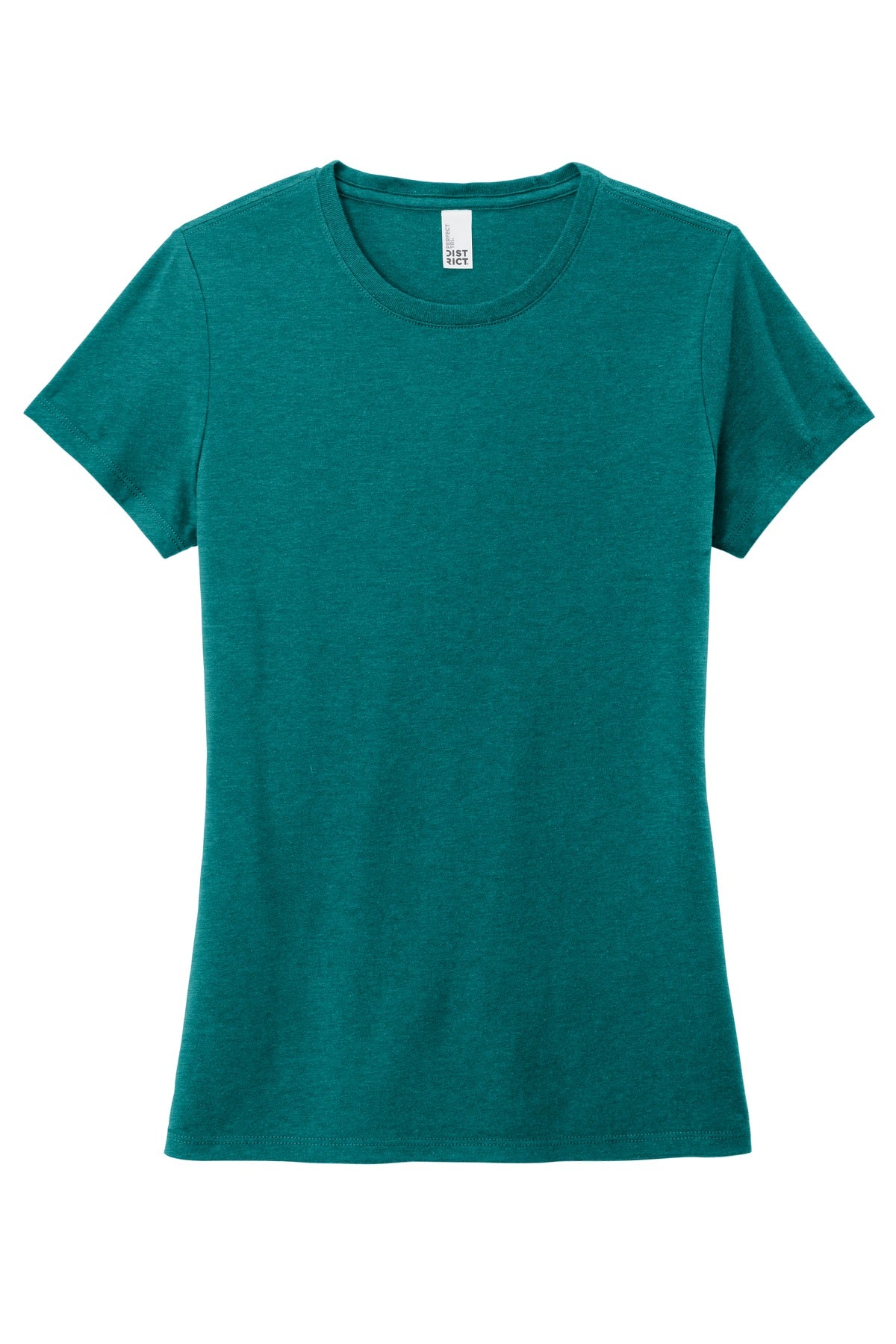 District  Women's Perfect Tri Tee. DM130L Heathered Teal