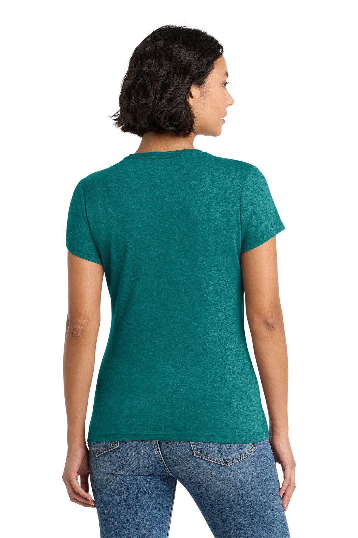 Custom Embroidered District Clothing in Heathered Teal
