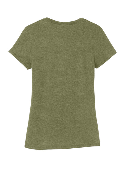 District  Women's Perfect Tri Tee. DM130L Military Green Frost