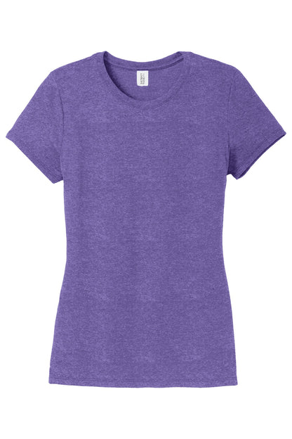 District  Women's Perfect Tri Tee. DM130L Purple Frost