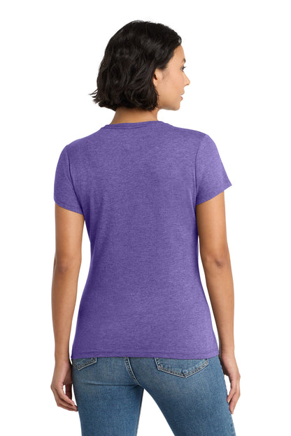 Custom Embroidered District Clothing in Purple Frost