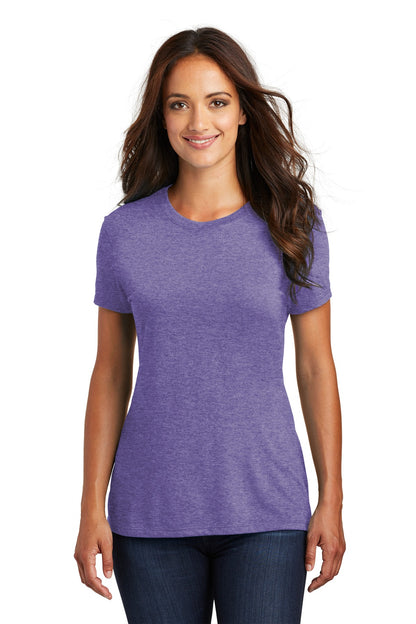 District  Women's Perfect Tri Tee. DM130L Purple Frost