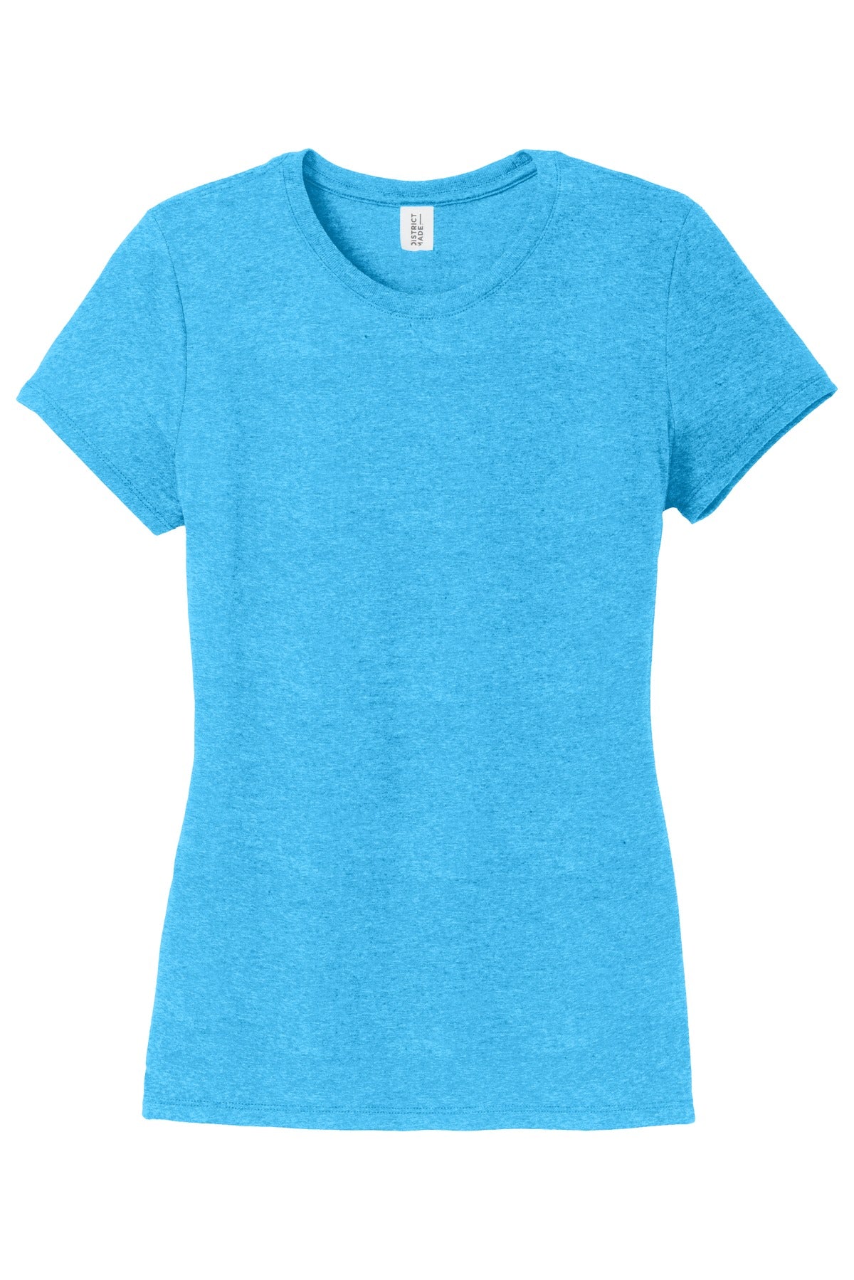 District  Women's Perfect Tri Tee. DM130L Turquoise Frost