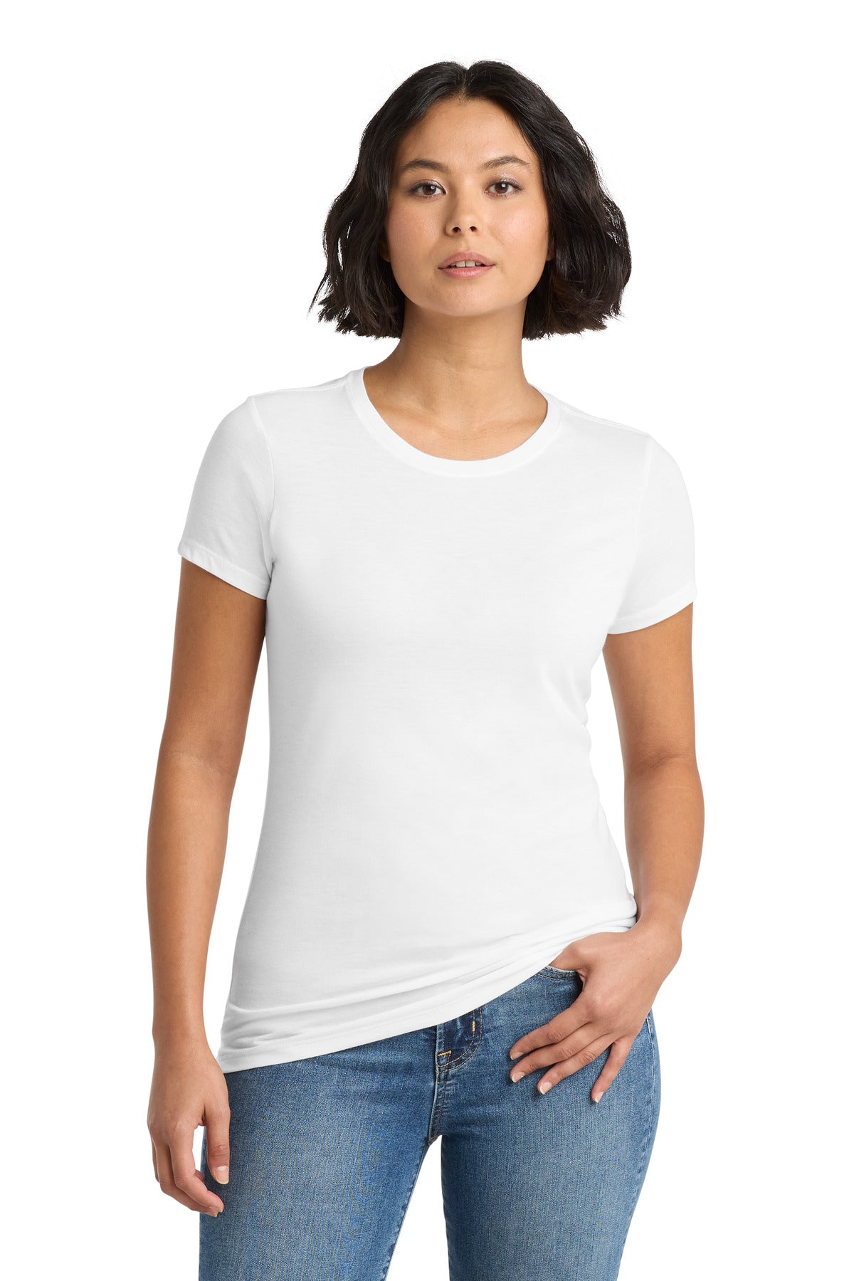 Custom Embroidered District Clothing in White