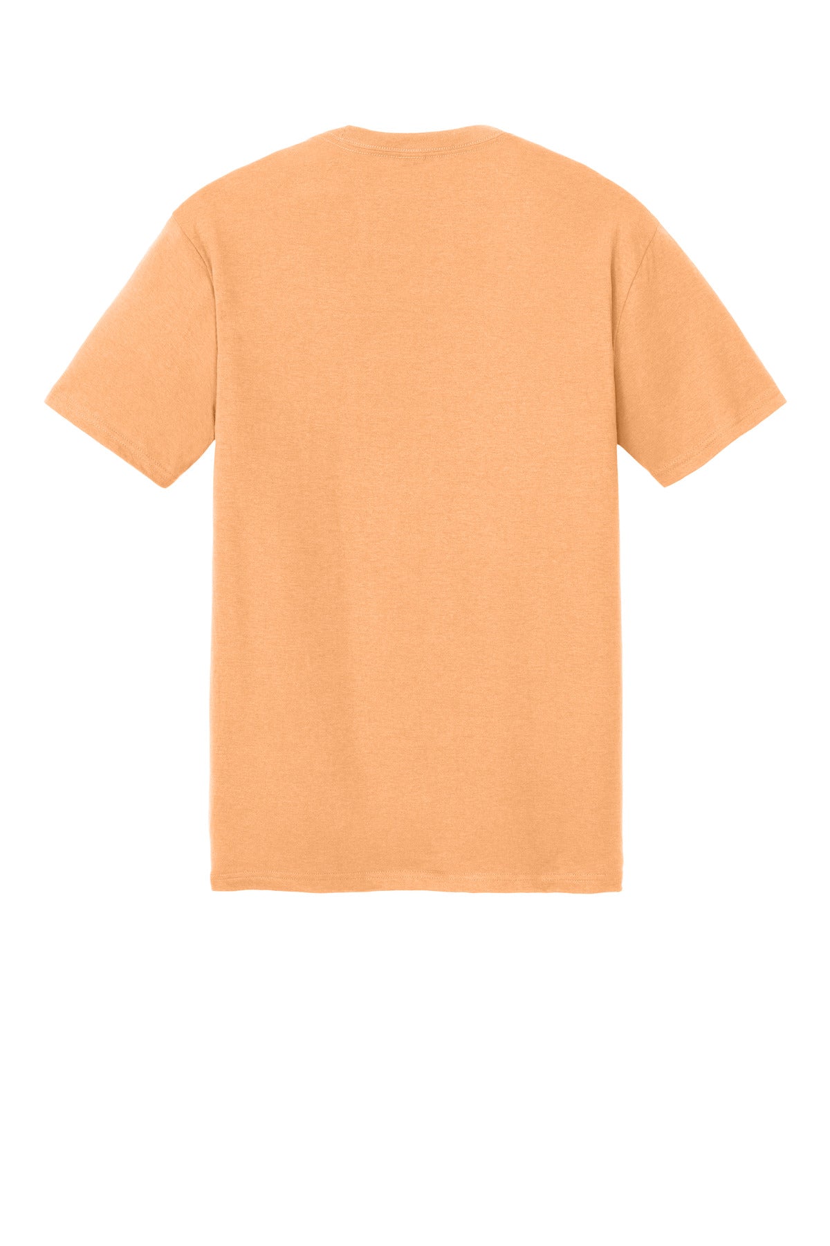 Custom Embroidered District T-Shirts  in Apricot