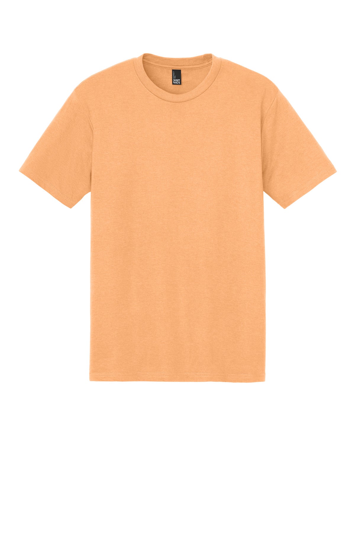 Custom Embroidered District T-Shirts  in Apricot