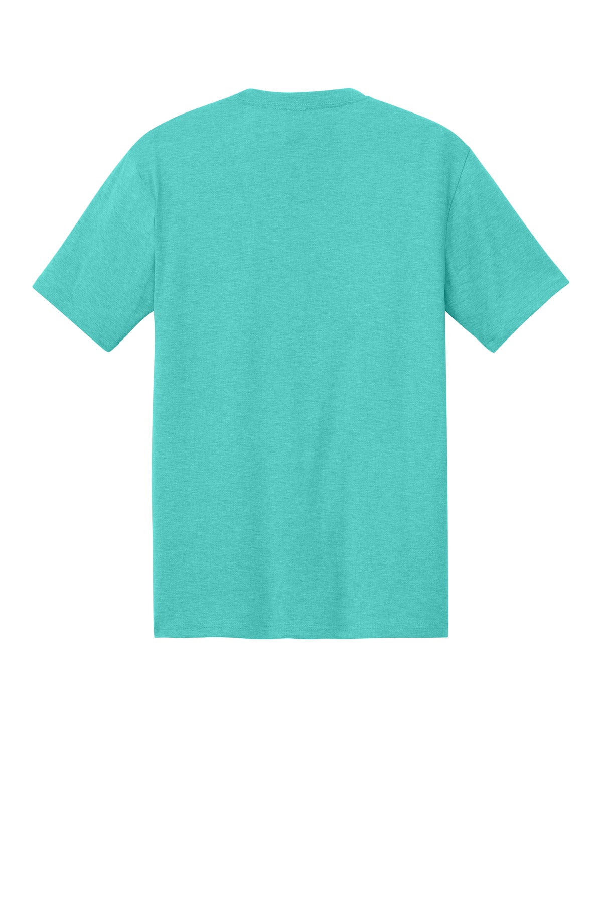 Custom Embroidered District T-Shirts  in Aqua Heather