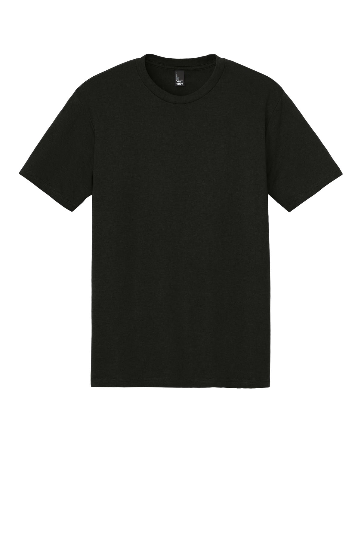 Custom Embroidered District T-Shirts  in Black