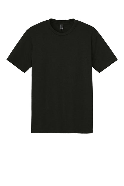 Custom Embroidered District T-Shirts  in Black