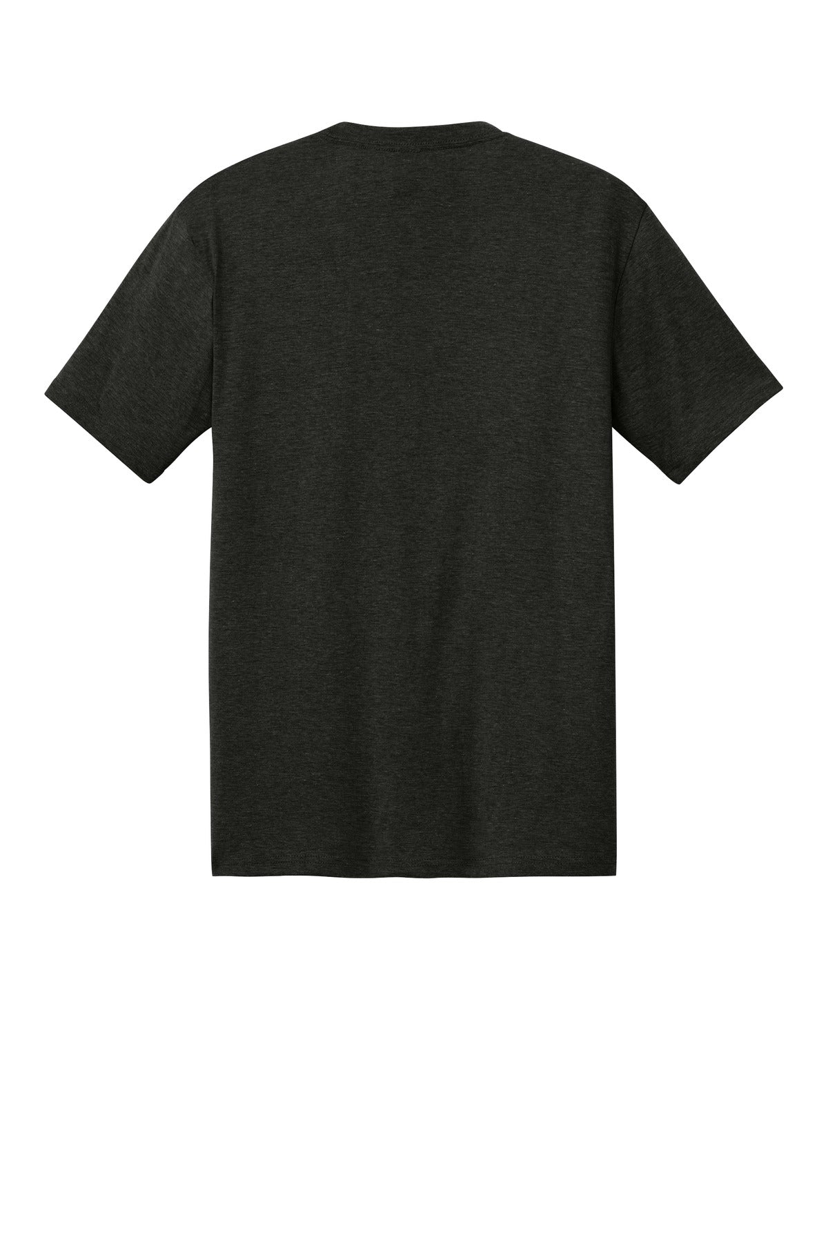 Custom Embroidered District T-Shirts  in Black Frost