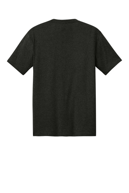 Custom Embroidered District T-Shirts  in Black Frost