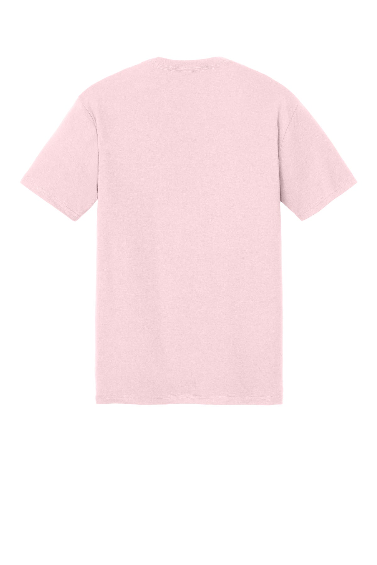 Custom Embroidered District T-Shirts  in Carnation Pink