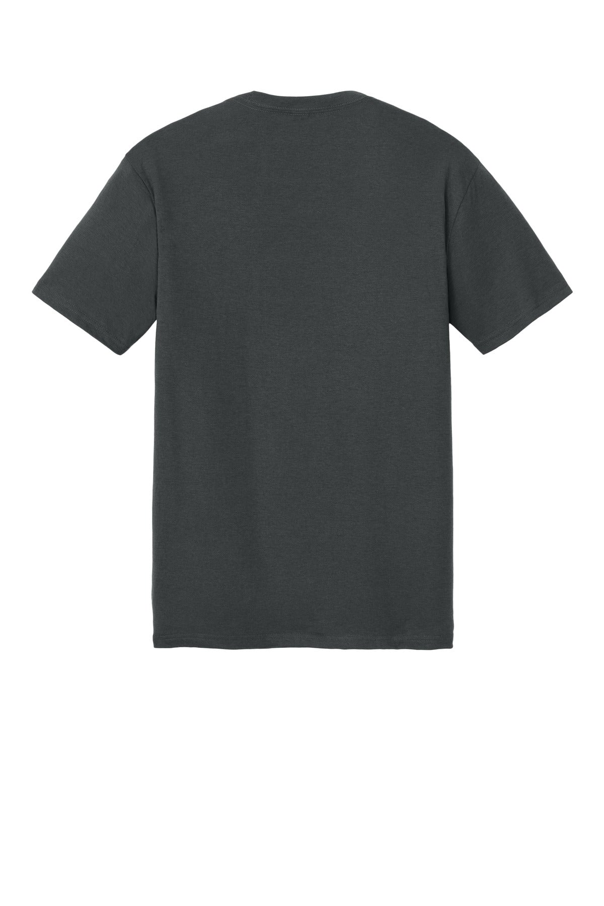 Custom Embroidered District T-Shirts  in Charcoal