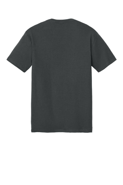 Custom Embroidered District T-Shirts  in Charcoal