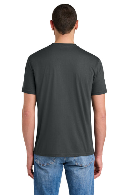 Custom Embroidered District T-Shirts  in Charcoal