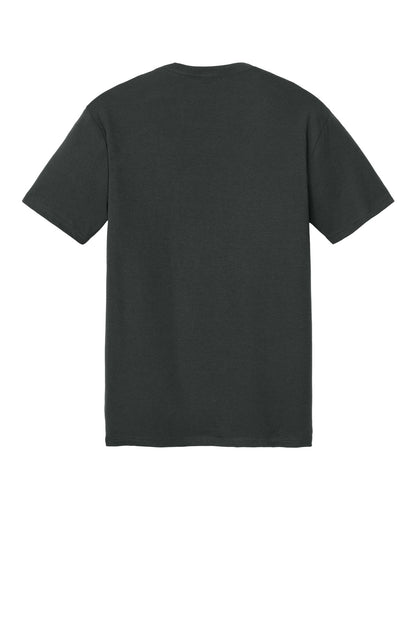 Custom Embroidered District T-Shirts  in Deepest Grey
