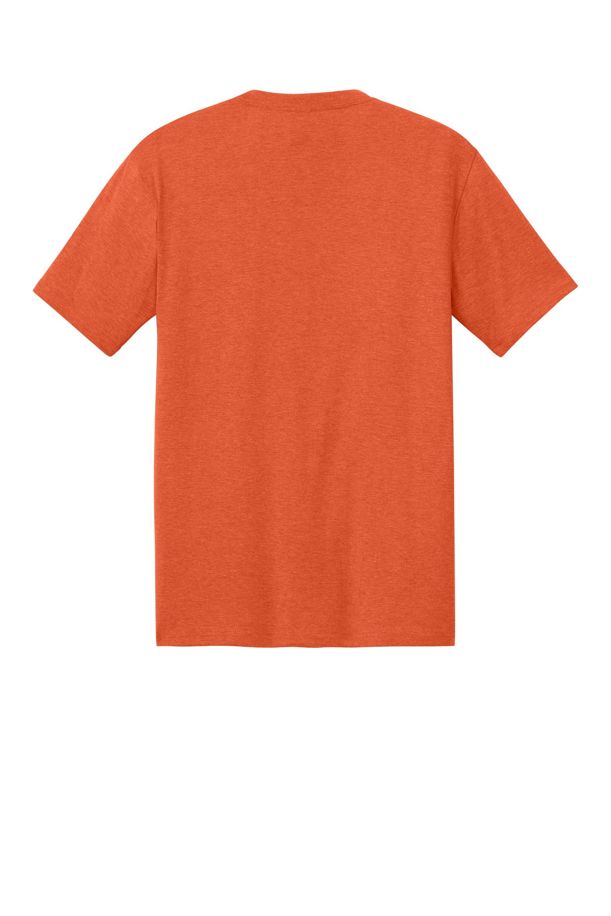 Custom Embroidered District T-Shirts  in Deep Orange Heather