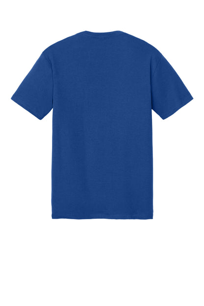 Custom Embroidered District T-Shirts  in Deep Royal