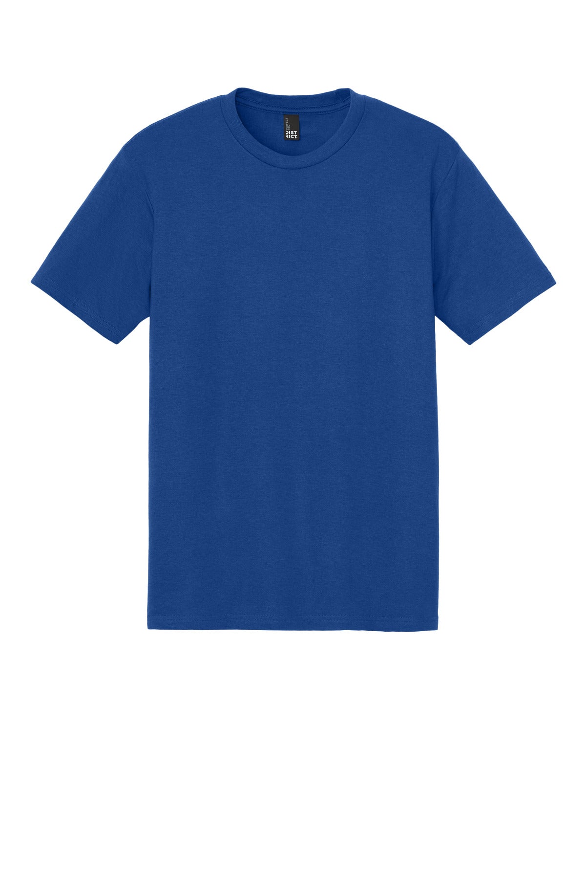 Custom Embroidered District T-Shirts  in Deep Royal