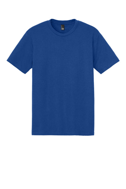 Custom Embroidered District T-Shirts  in Deep Royal
