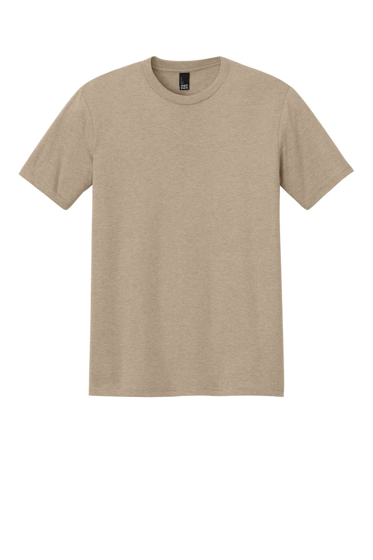 Custom Embroidered District T-Shirts  in Desert Tan Heather