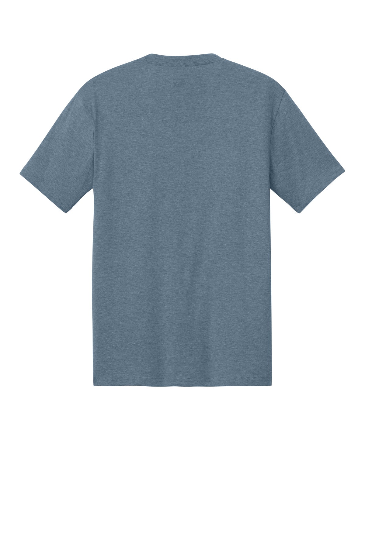 Custom Embroidered District T-Shirts  in Flint Blue Heather