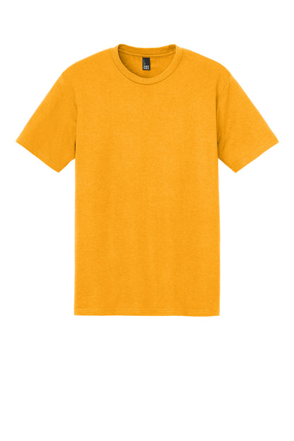 Custom Embroidered District T-Shirts  in Gold