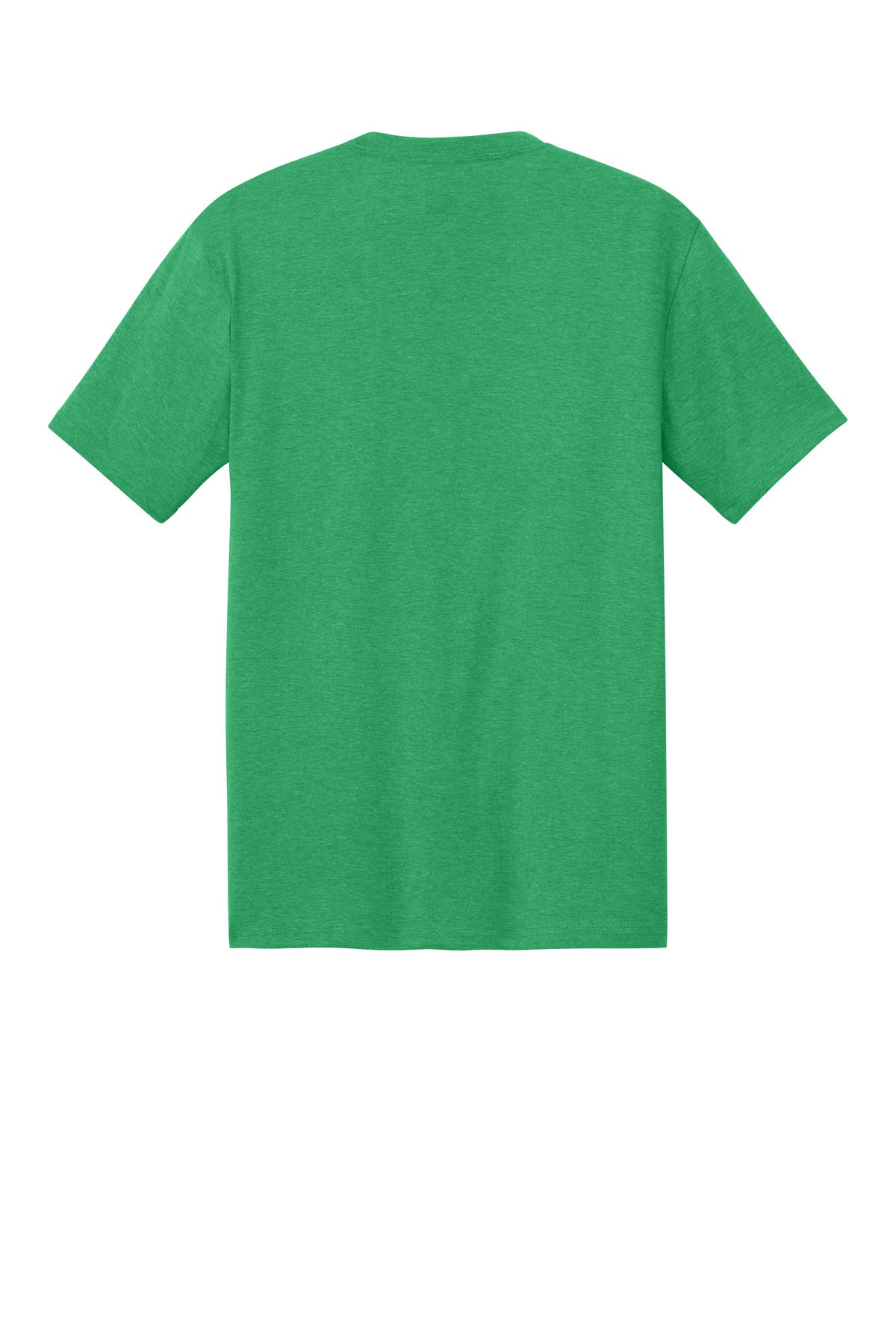 Custom Embroidered District T-Shirts  in Green Frost