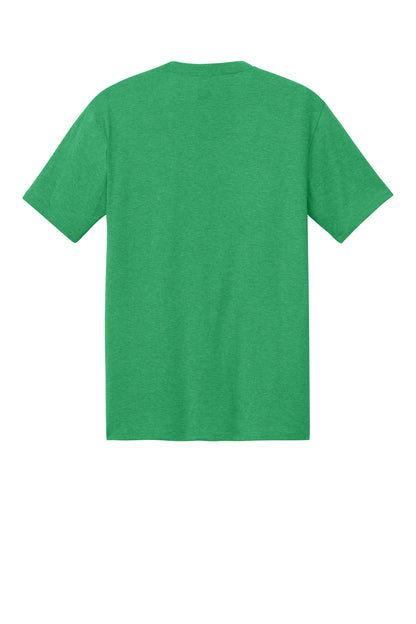 Custom Embroidered District T-Shirts  in Green Frost