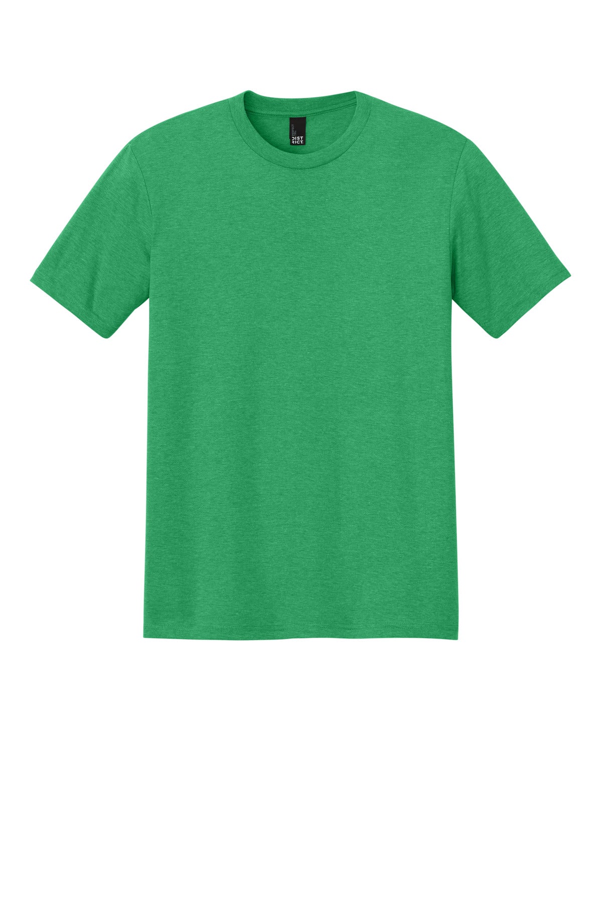 Custom Embroidered District T-Shirts  in Green Frost