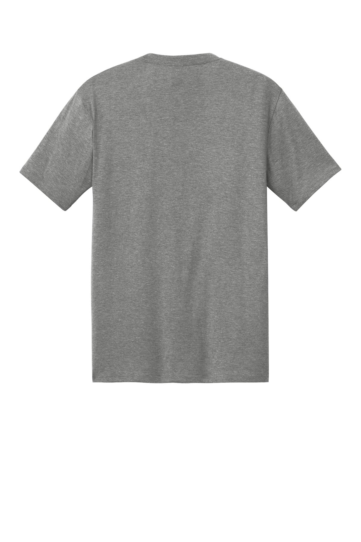 Custom Embroidered District T-Shirts  in Grey Frost