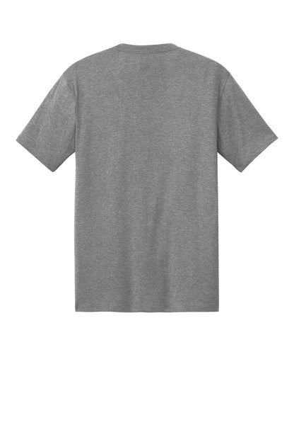Custom Embroidered District T-Shirts  in Grey Frost