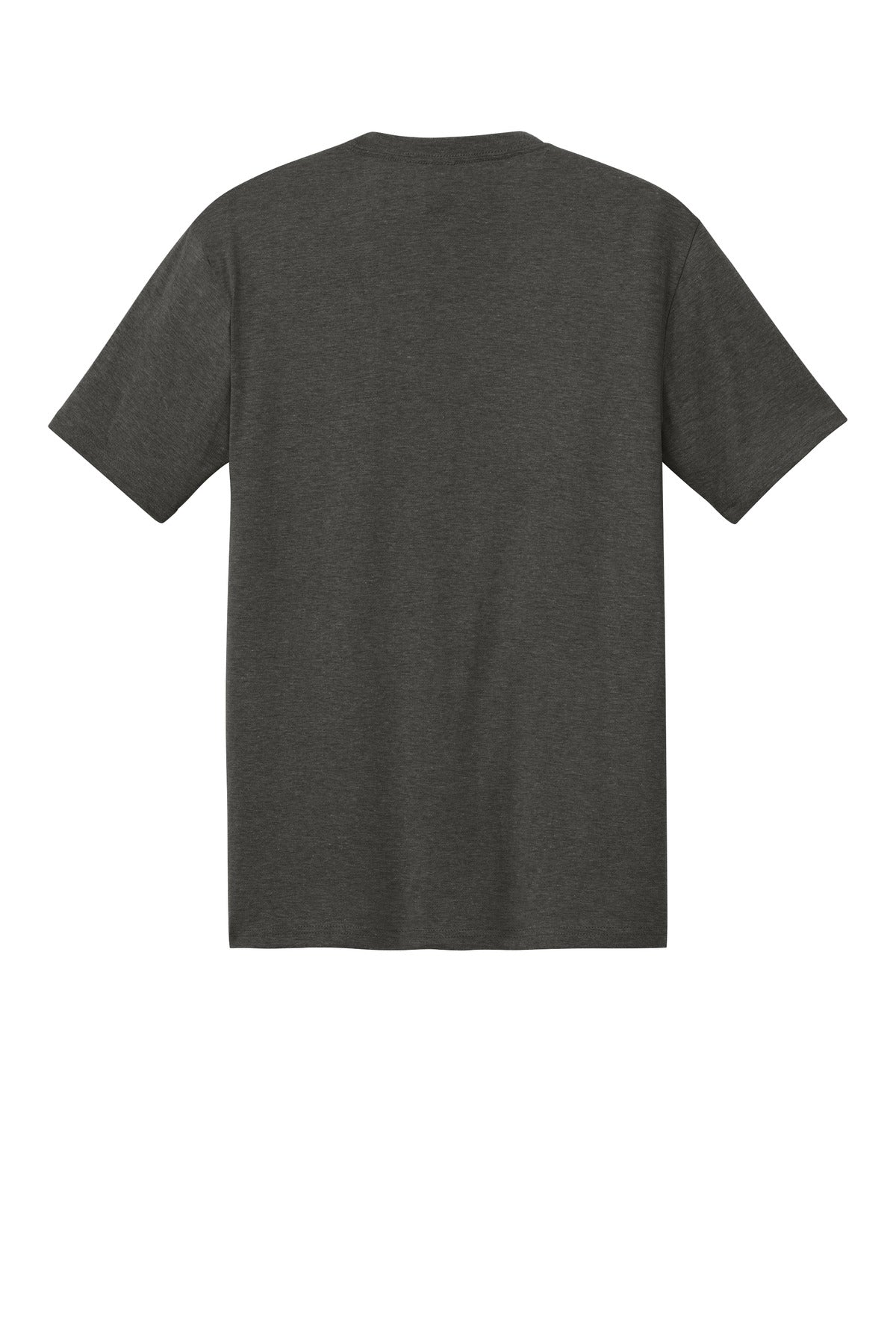 Custom Embroidered District T-Shirts  in Heathered Charcoal