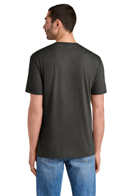 Custom Embroidered District T-Shirts  in Heathered Charcoal