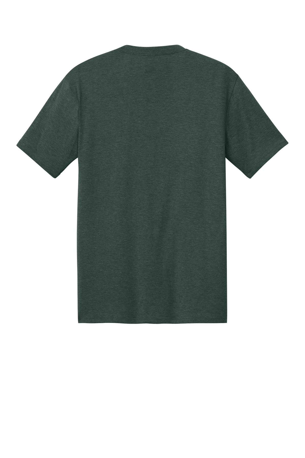 Custom Embroidered District T-Shirts  in Heathered Forest Green