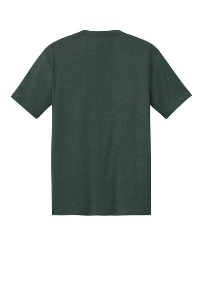 Custom Embroidered District T-Shirts  in Heathered Forest Green