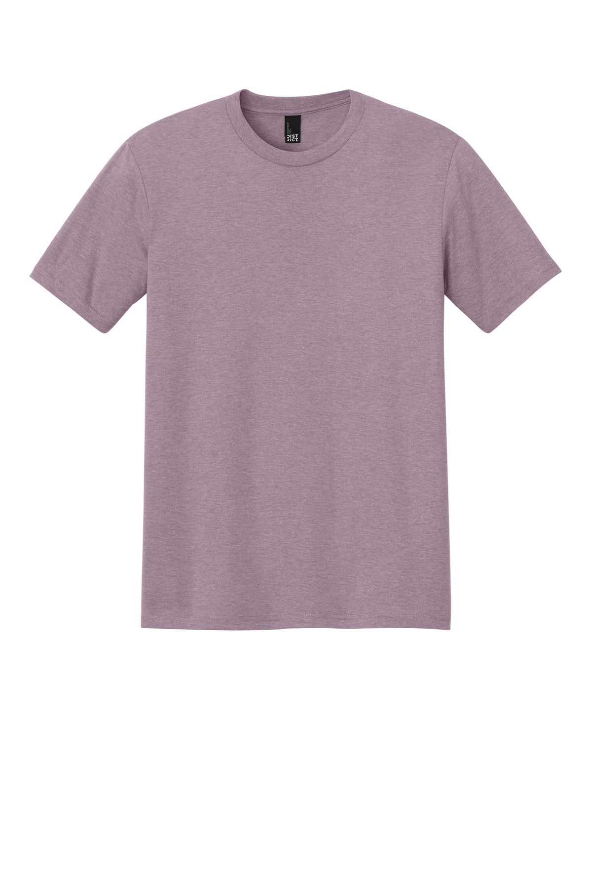 Custom Embroidered District T-Shirts  in Heathered Lavender