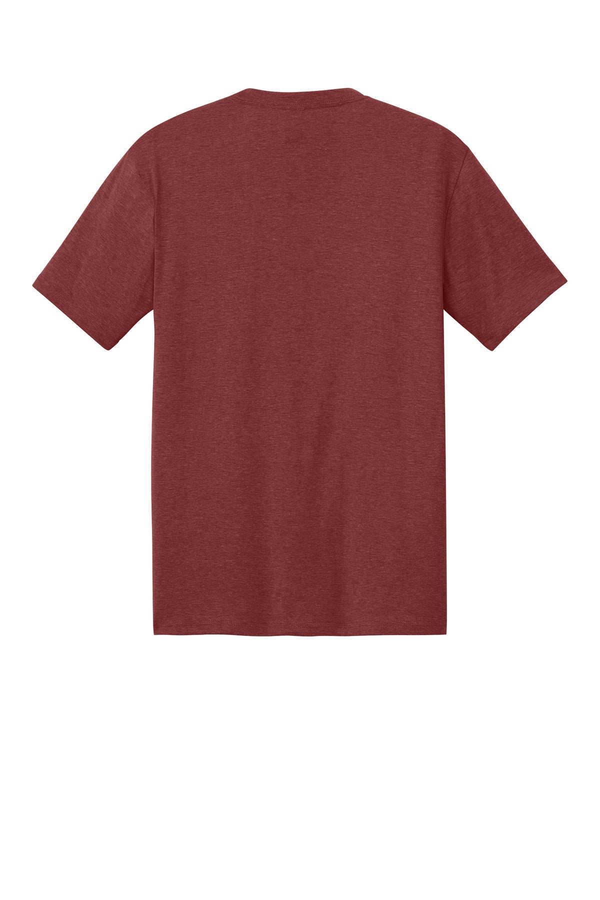 Custom Embroidered District T-Shirts  in Heathered Russet