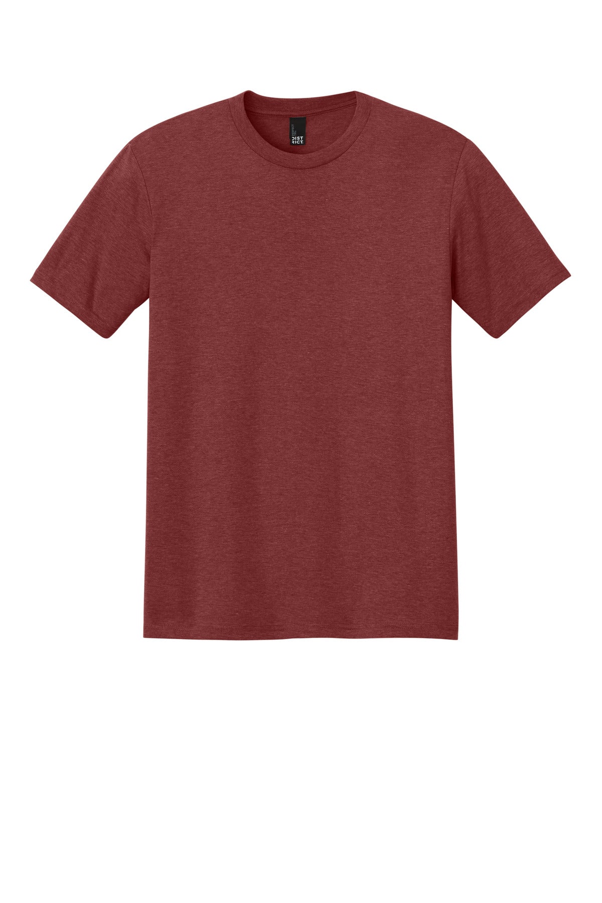 Custom Embroidered District T-Shirts  in Heathered Russet