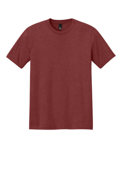 Custom Embroidered District T-Shirts  in Heathered Russet