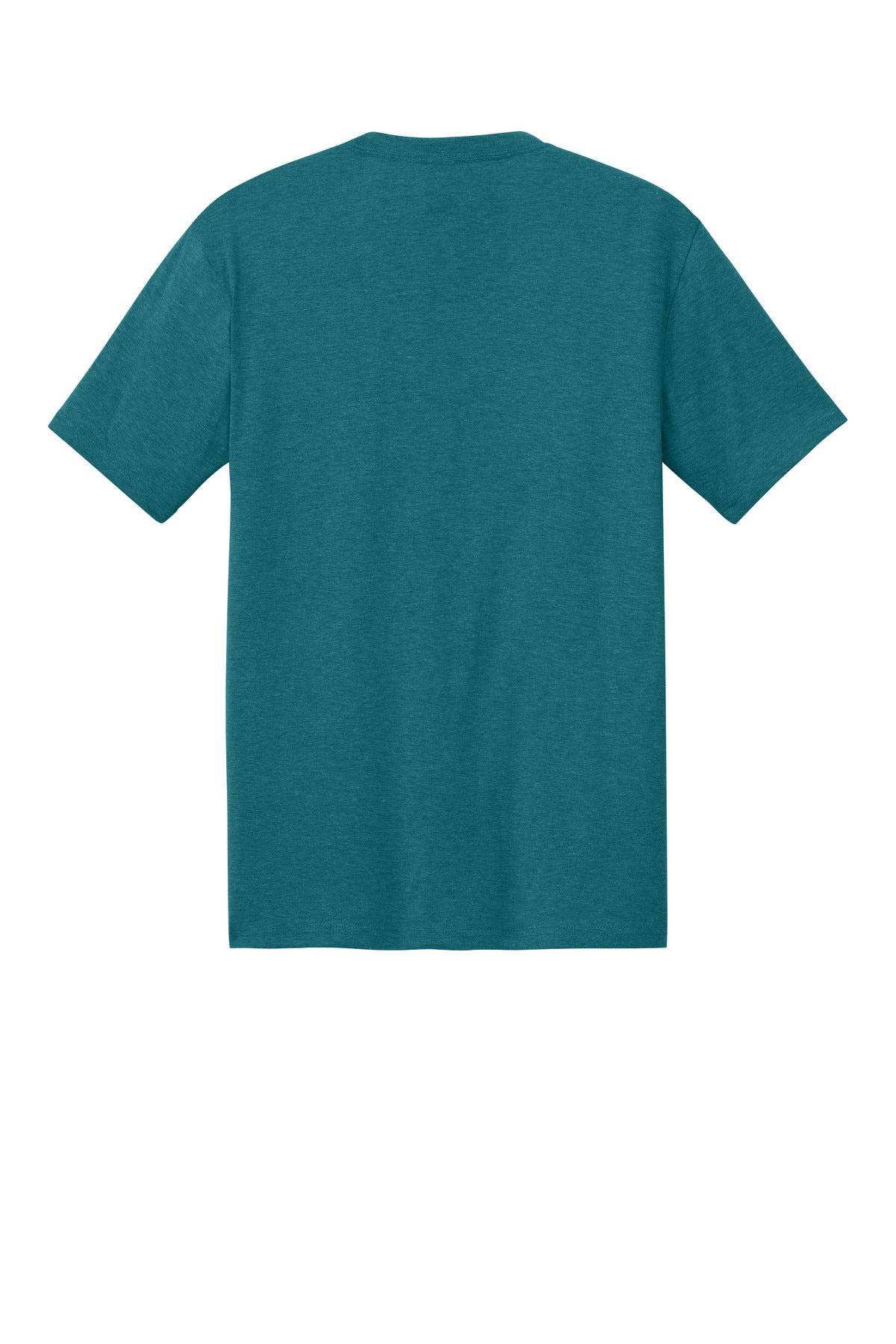 Custom Embroidered District T-Shirts  in Heathered Teal