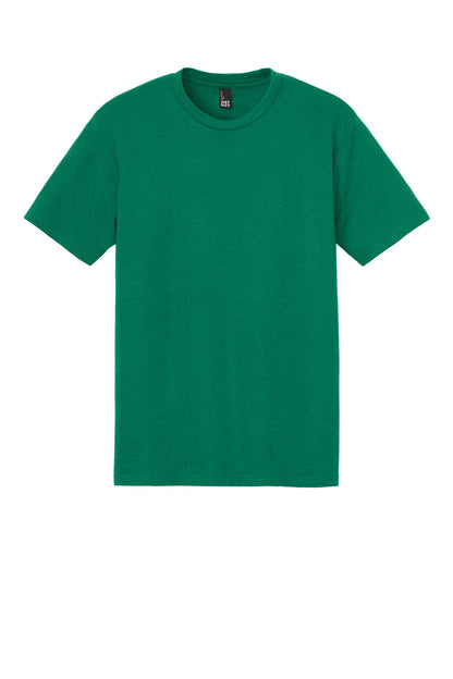 Custom Embroidered District T-Shirts  in Jewel Green