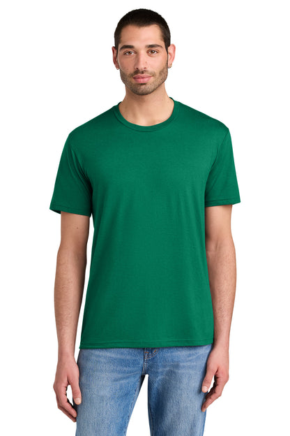 Custom Embroidered District T-Shirts  in Jewel Green