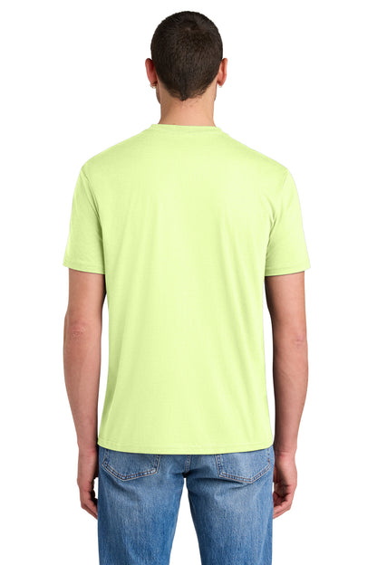 Custom Embroidered District T-Shirts  in Lemongrass