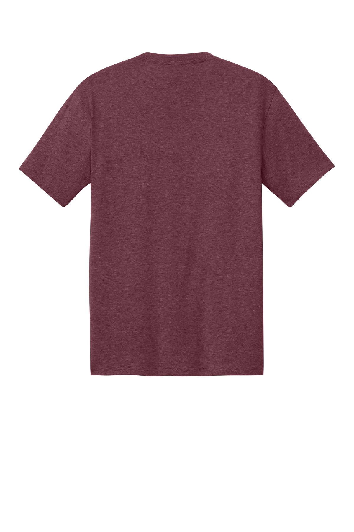 Custom Embroidered District T-Shirts  in Maroon Frost