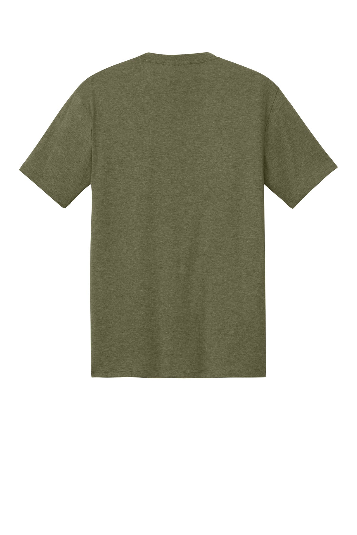 Custom Embroidered District T-Shirts  in Military Green Frost